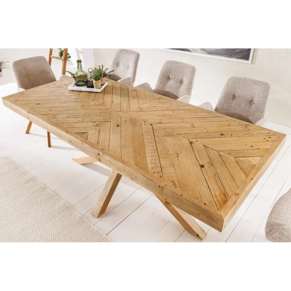 Tavolo da pranzo LOVARK – Rettangolare 200 cm – Legno massiccio di pino