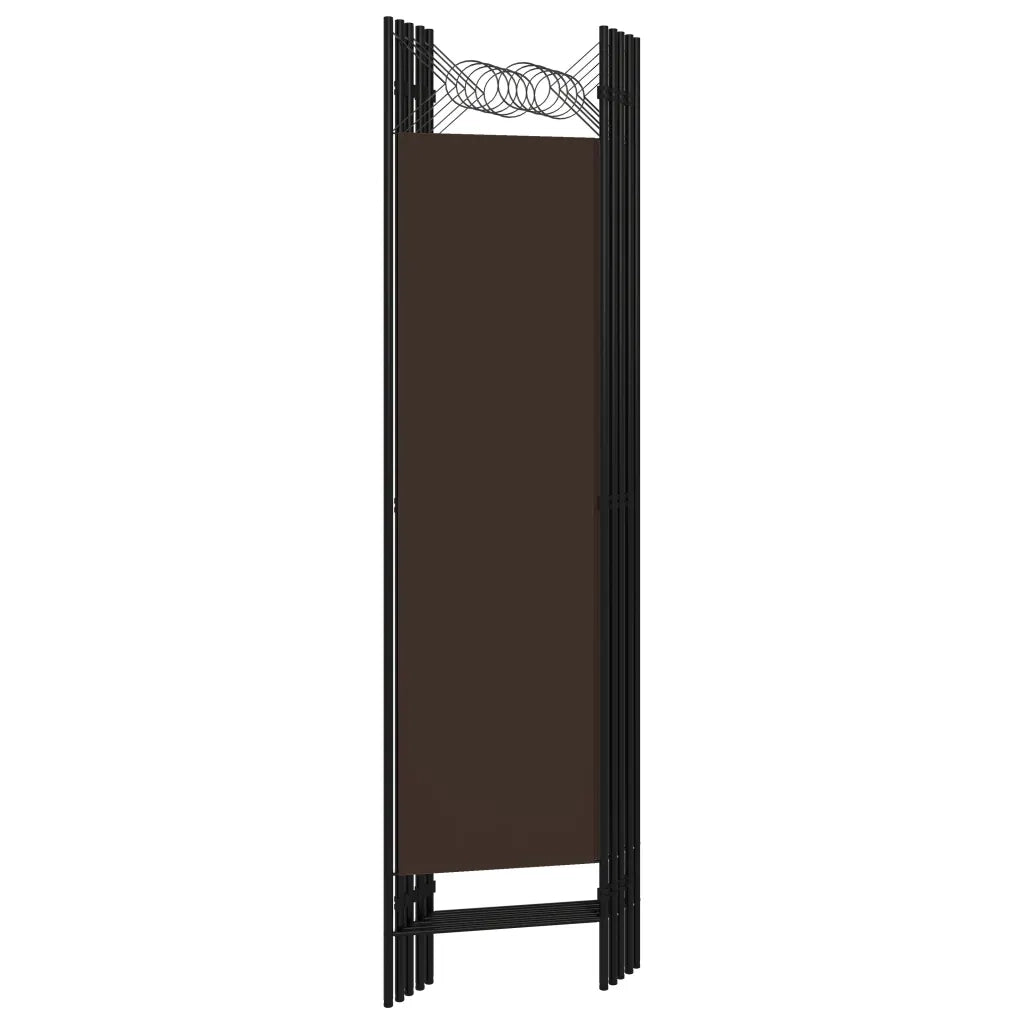 Paravento a 5 Pannelli Marrone 200x180 cm 320708