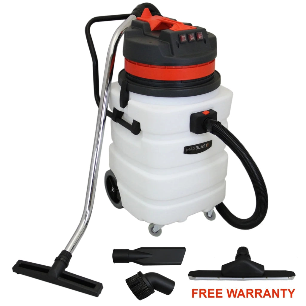 Aspirapolvere Industriale 90L 3000W a Secco e Umido in Metallo