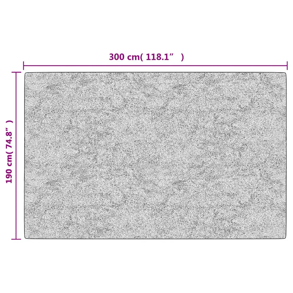 Tappeto Lavabile 190x300 cm Nero e Bianco Antiscivolo cod mxl 68018