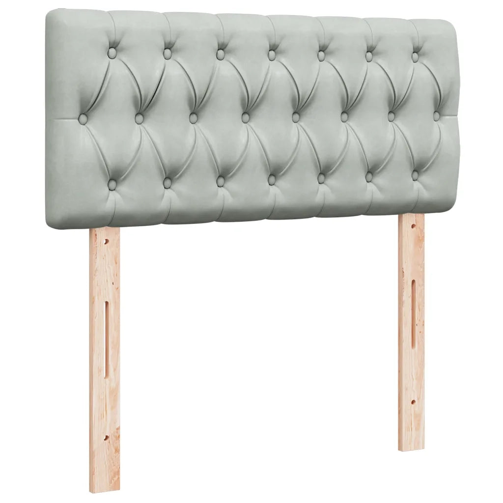 Struttura Letto Pouf con Materasso 100x200 cm Velluto