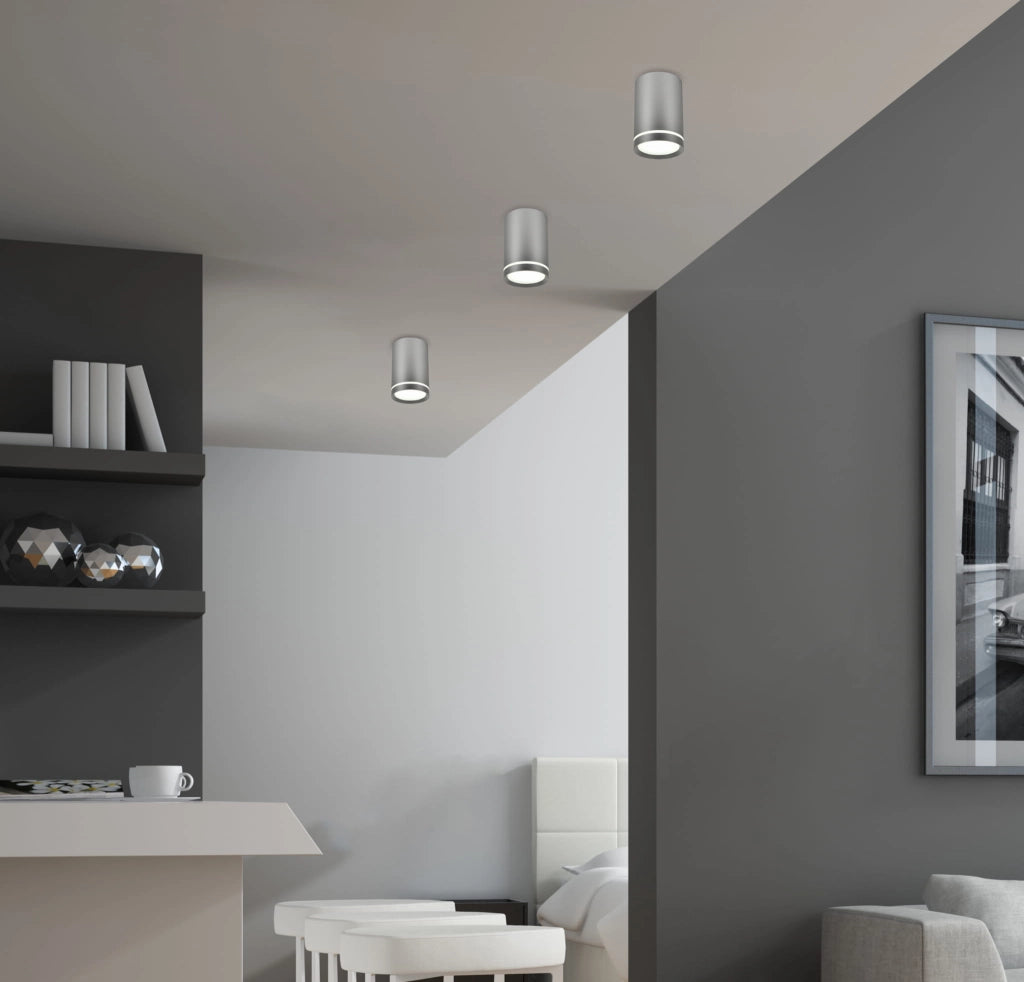 Plafoniera Candellux TUBA GU10 15W cromo alluminio
