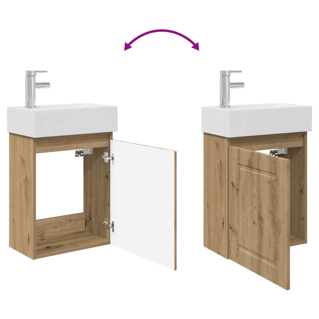 Mobile bagno con rubinetto Rovere Artigianale 889510