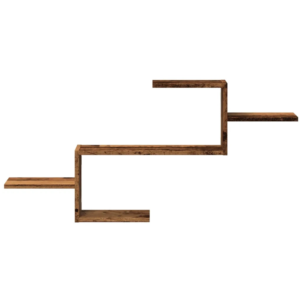 Scaffale a Parete Legno Vecchio 104x15x49 cm in Truciolato 853207