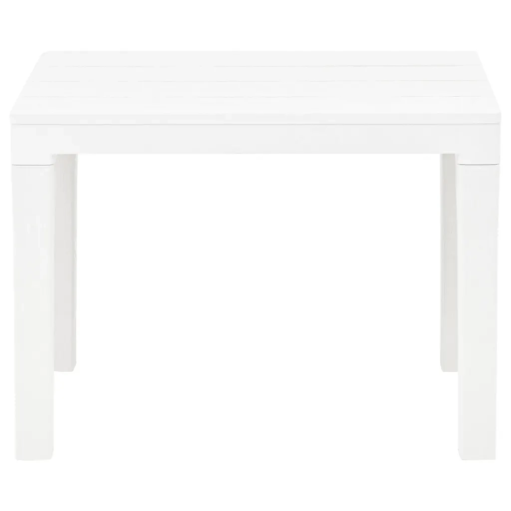 Tavolo da Giardino con 2 Panche in Plastica Bianco cod mxl 34570