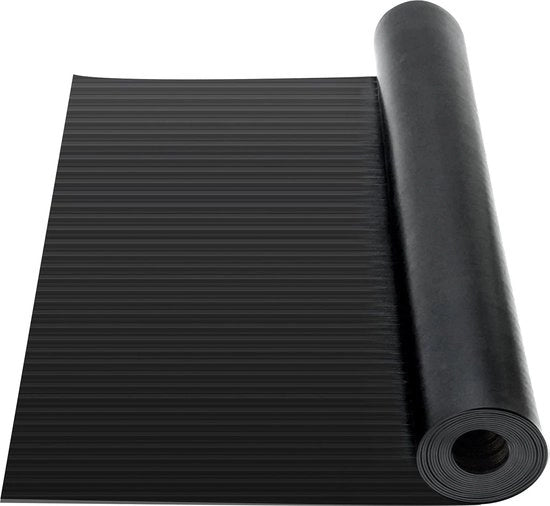 Matte antiscivolo in gomma per metro 3 mm spessore 100 x 300 cm, protezione antiscivolo per pavimenti, mattonelle antiscivolo in gomma, gomma antiscivolo per sottoterra, garage, officina, industria.