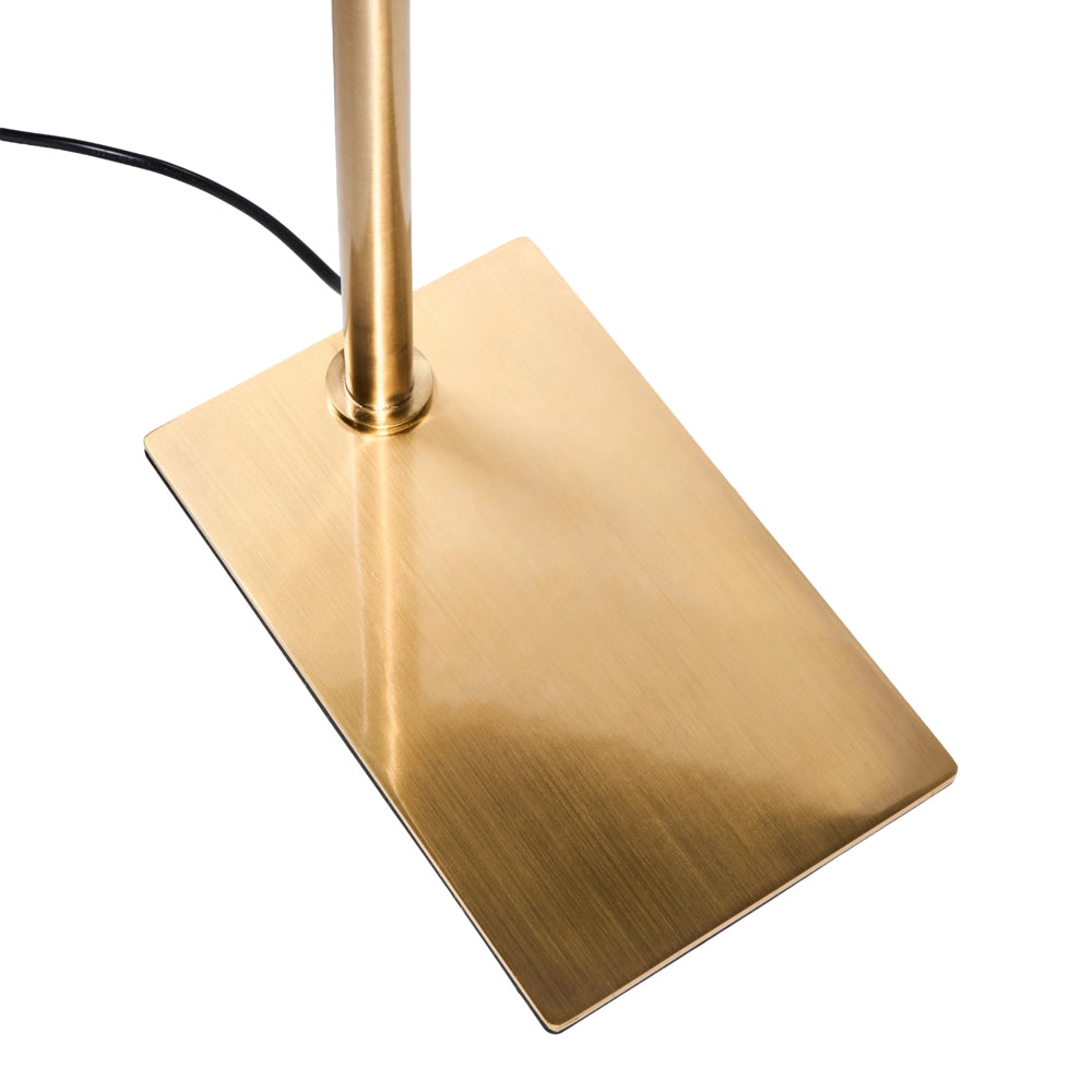Lampada da terra con base in acciaio oro regolazione dell'altezza, stile moderno, interruttore on/off, stile glamour