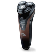 Beurer HR 8000 Rasoio a Testine Rotanti Elettrico senza Fili, con Accessorio per Barba e Basette e Rifinitore a Scomparsa Integrato