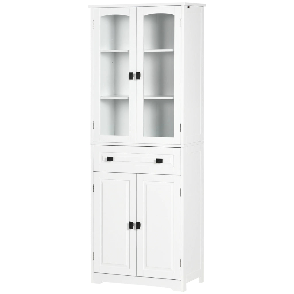Buffet Armadio Cucina ¨C zephmum ¨C Bianco Legno 4 Porte 1 Cassetto 160 cm