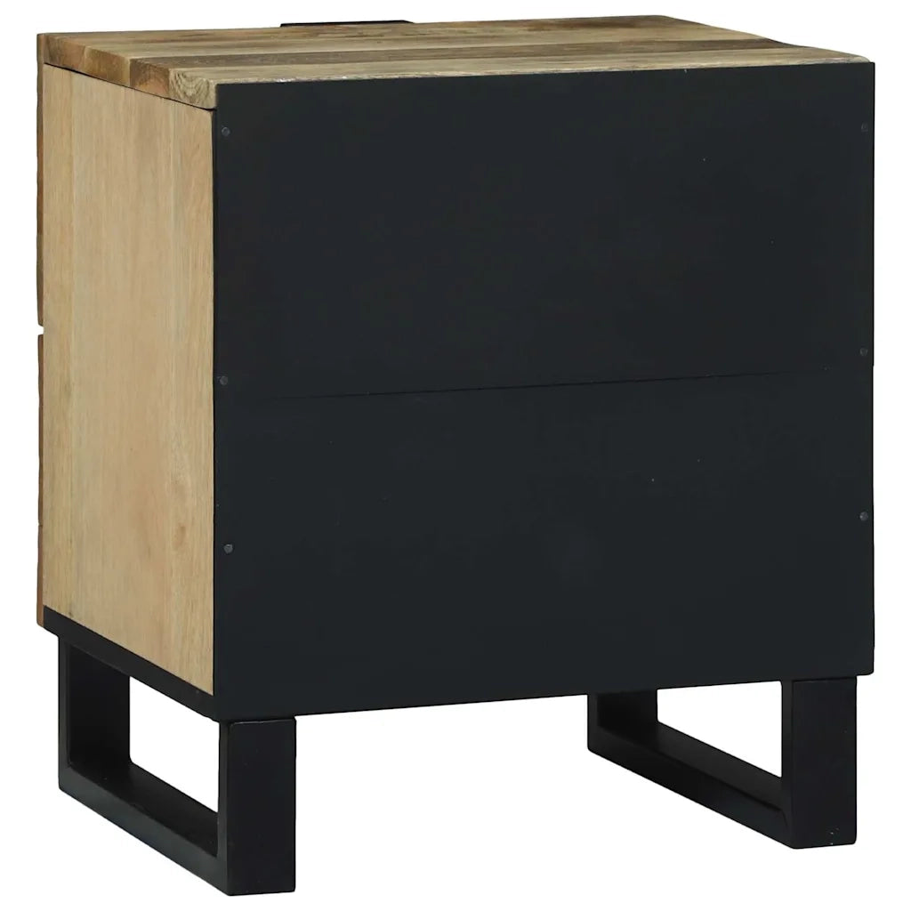 Set di 2 Comodini | Armadio da Notte | Mobiletto da notte Naturale 40 x 33 x 46 cm