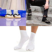 Slipper Socke Unisex Tabi - 6 Paar | Geta Socke | Tabi Socke in Cotone con Dito Diviso per Uomo e Donna | Multicolore