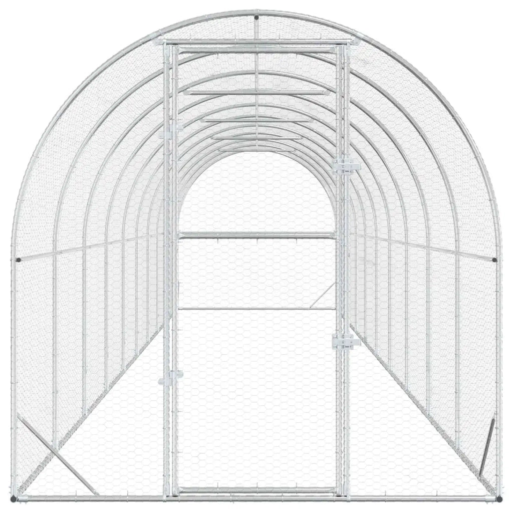 Pollaio Argento 1000 x 200 x 200 cm Acciaio zincato 3434679
