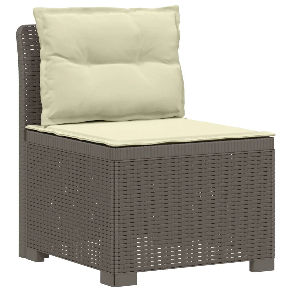 Divano da Giardino 5 Posti con Cuscini Stile Rattan PP 3443918