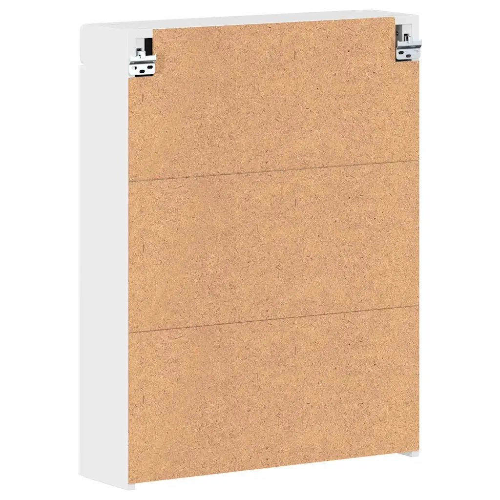 Mobiletto per specchio da bagno con porta TULUM Bianco Lucido 880365