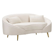 Divanetto 2 Posti Oslo Con Cuscini Crema cm 148x84x68