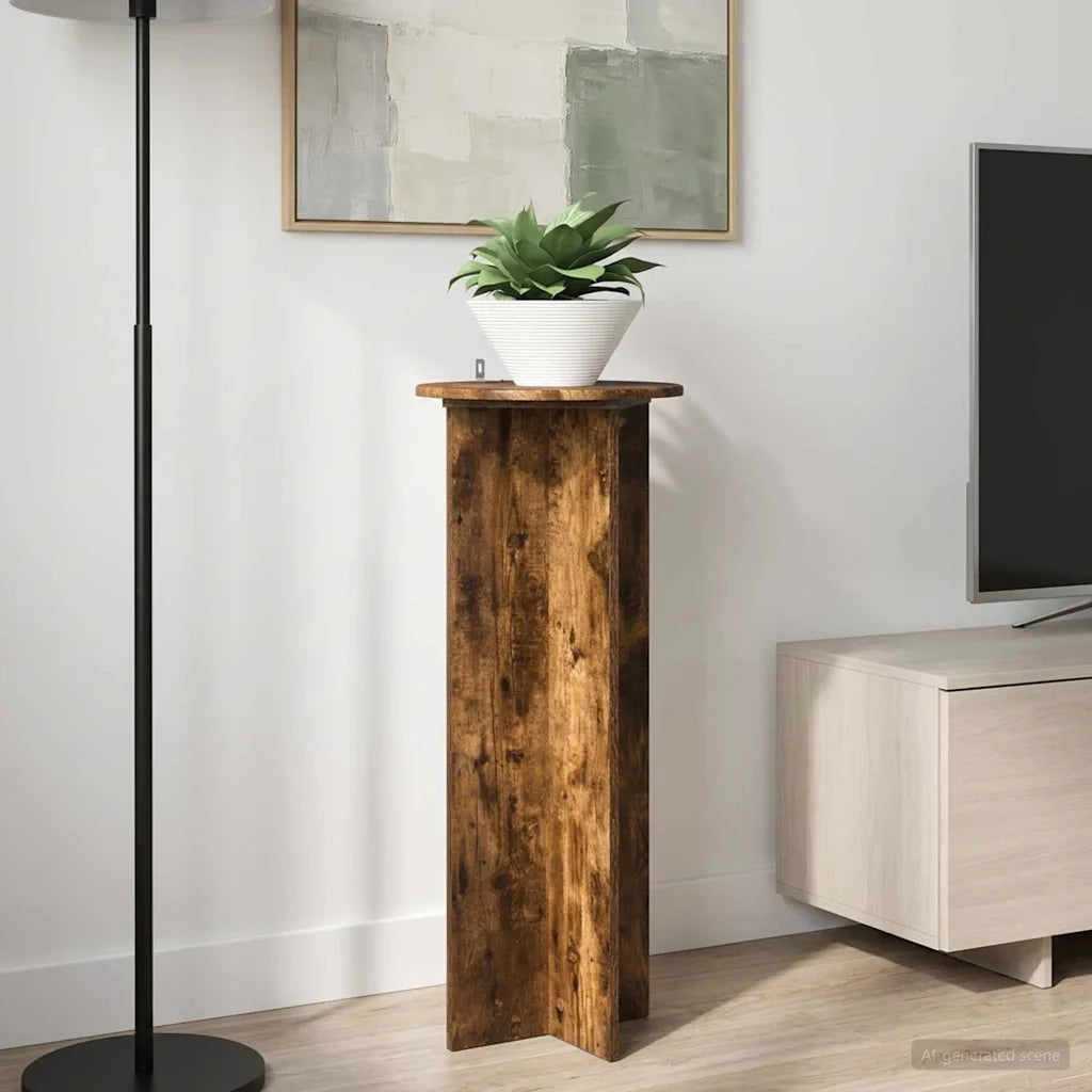 Supporto per piante | Sostegno per piante 2 pz Rovere Fumo ?40 x 100 cm