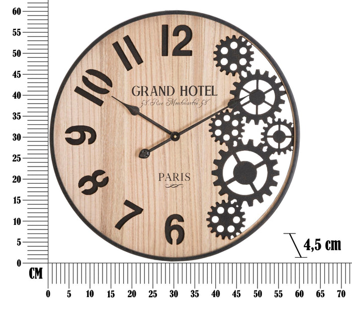 Orologio da Muro Grand Ø 60x4,5 cm in Ferro