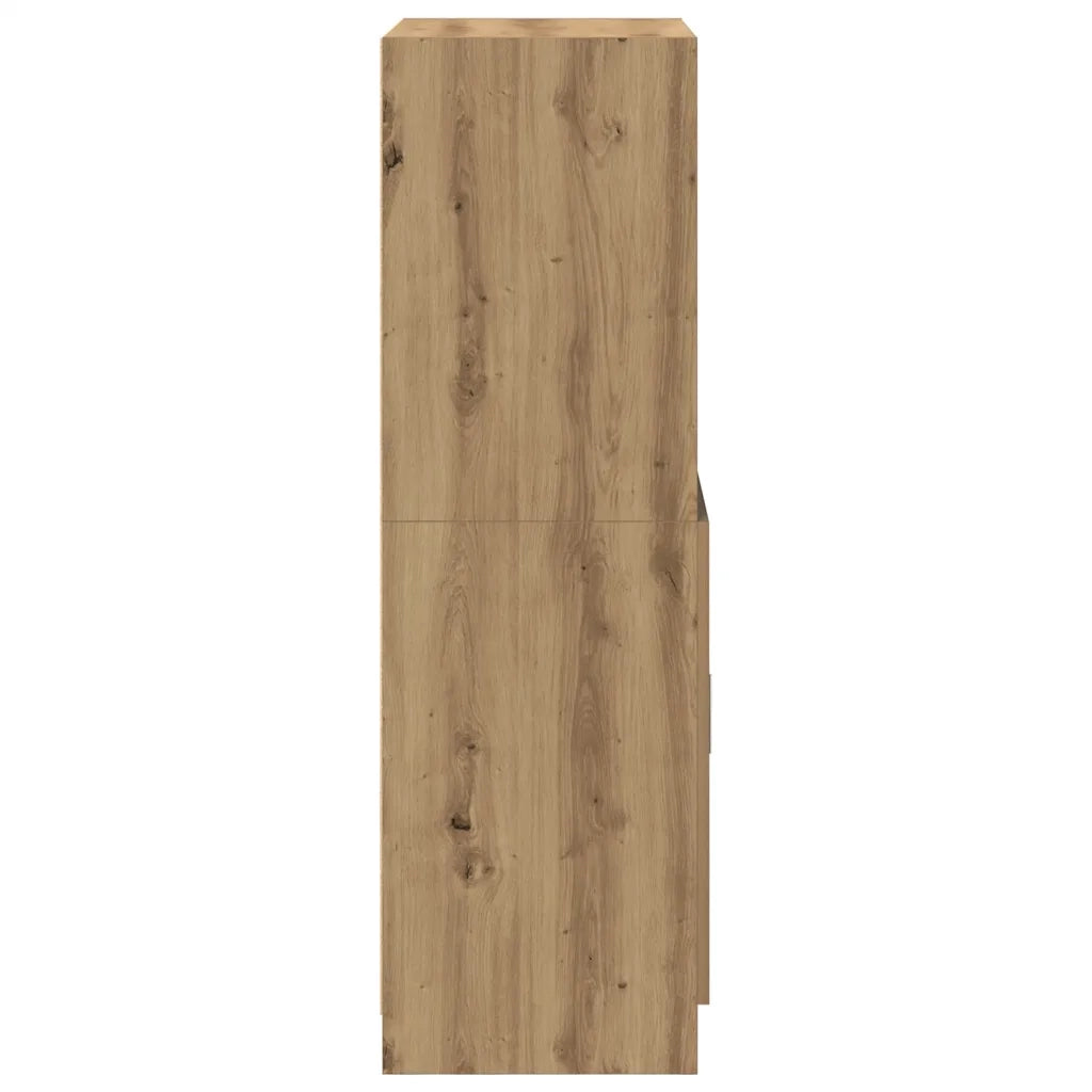 Armadietto Rovere Artigianale 57x41,5x131,5 cm in Truciolato 860129