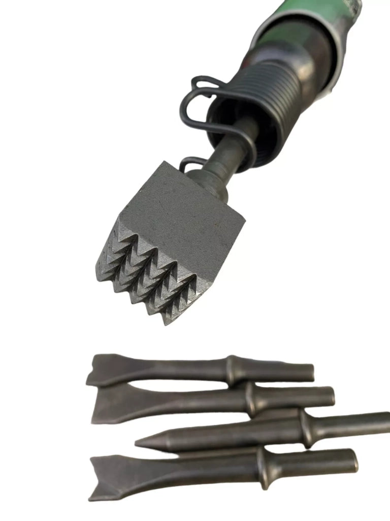 Bocciarda Per Pietra Dura, Per Bocciardatura, Cazzuola, Con Scalpellatore Pneumatico, Con Codolo Intercambile, In Acciaio Temprato, Made in Italy 1 pz 2,5x2,5cm