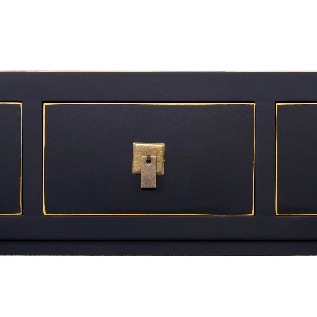 Mobile da ingresso in legno con 3 cassetti 95x26x78