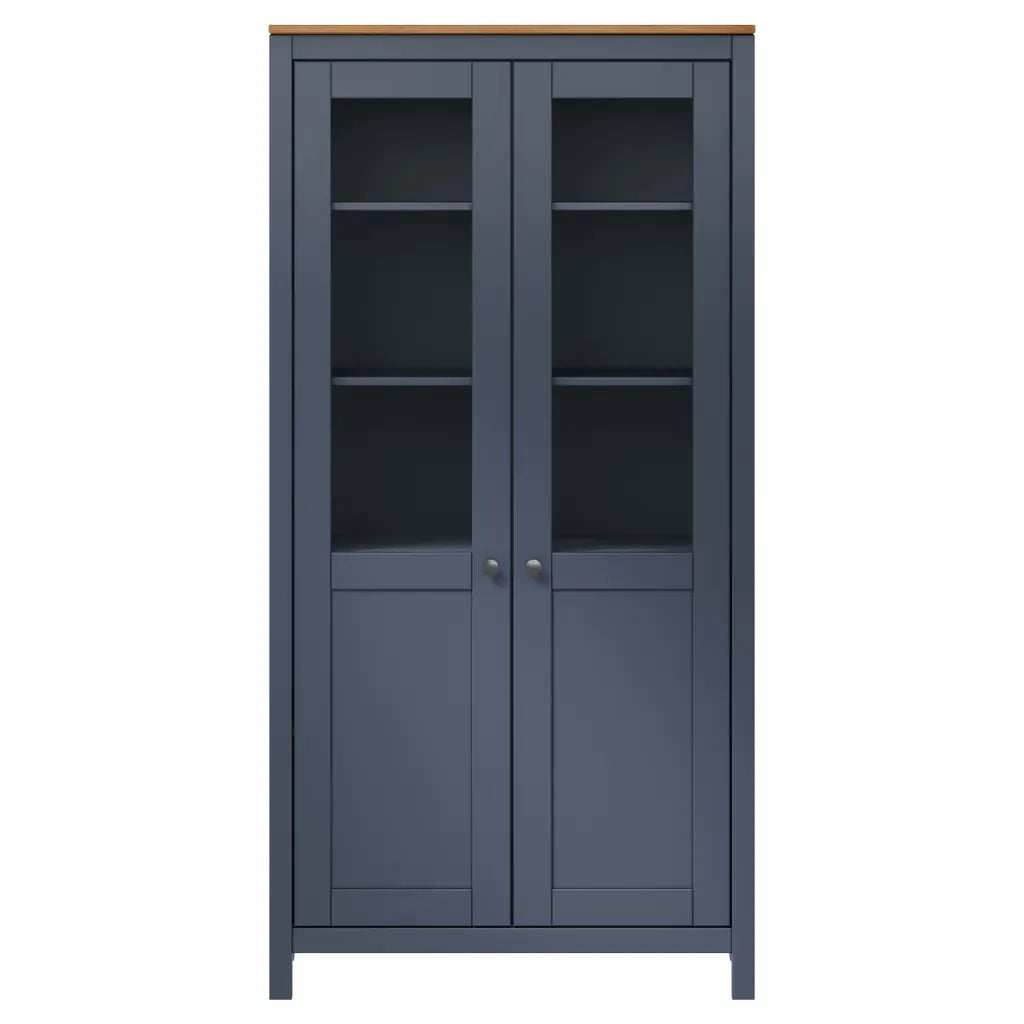 Credenza Alta Hill Range Grigia 85x37x170,5 cm in Legno di Pino cod mxl 68708