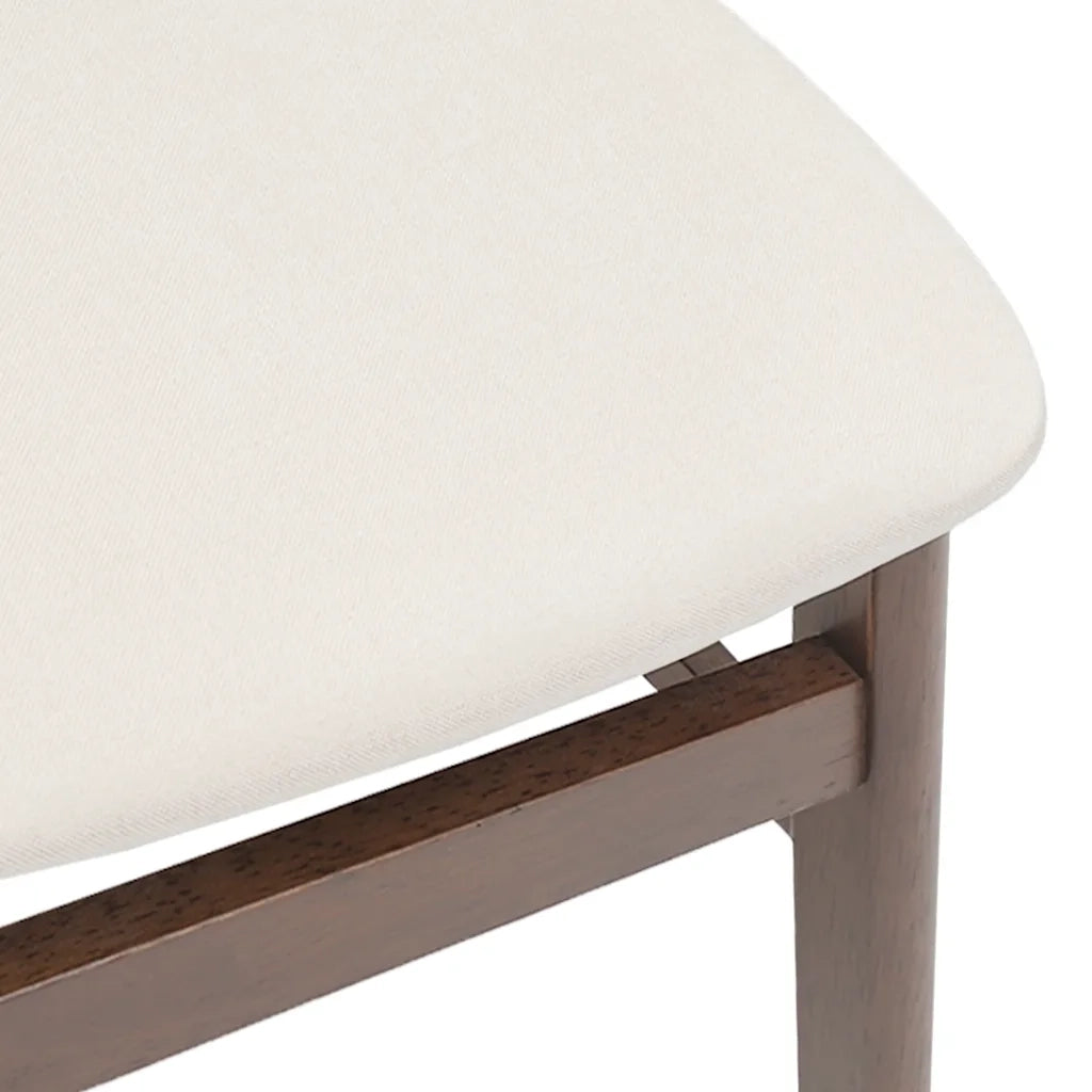 Sedie da Pranzo con Cuscini 2pz Marrone Legno Massello di Hevea 4102435