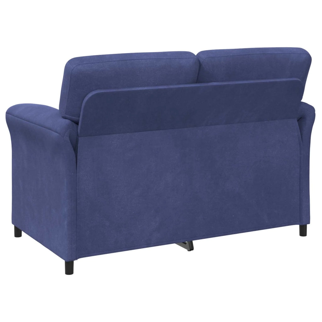 Set di divani 2 pz Blu Polizia Velluto 3424897