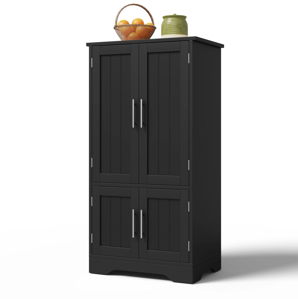 Armadio contenitore in MDF nero 120 x 60 x 40 cm con luce LED a sensore