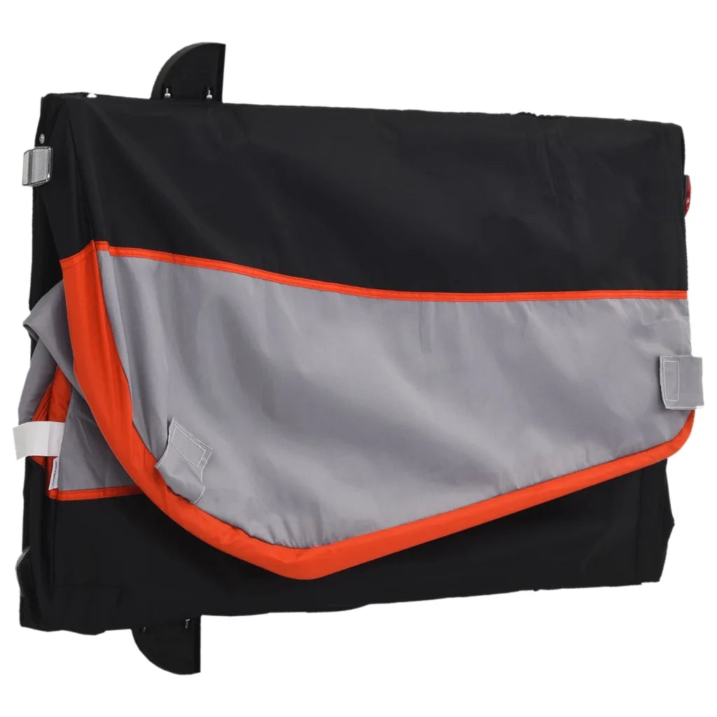 Rimorchio da Bici Nero e Arancione 45 kg in Ferro CFW5986344