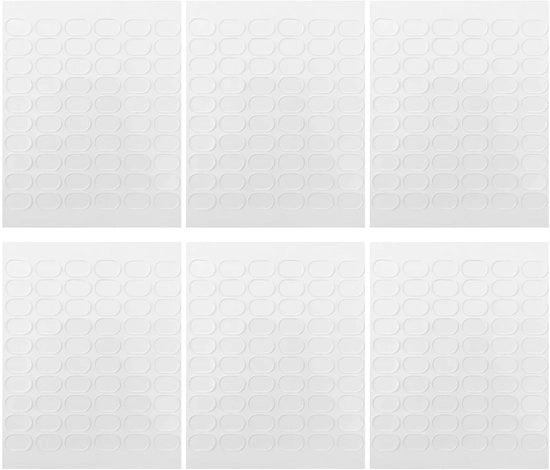 Etichette adesive doppie con alta tenuta adesiva - Colla trasparente - Adatti per vetro/legno/papier - 360 pezzi - 1,3x0,8 cm - Autoadesivi - Adesivi per superfici