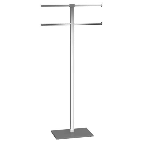Piantana porta asciugamani gedy ra31 08 rainbow cromo e grigio