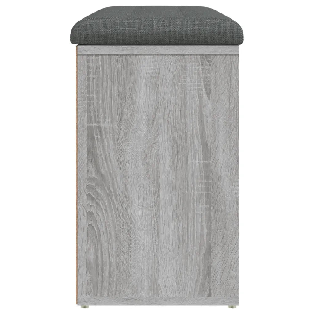 Panca Porta Scarpe Grigio Sonoma 82x32x50 cm Legno Multistrato 835108