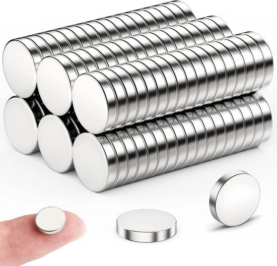 50 pezzi di magneti forti da 10 mm x 2 mm, magneti per frigorifero, magneti per lavagna bianca, magneti per bacheche, magneti per attività di fai da te, parti di montaggio