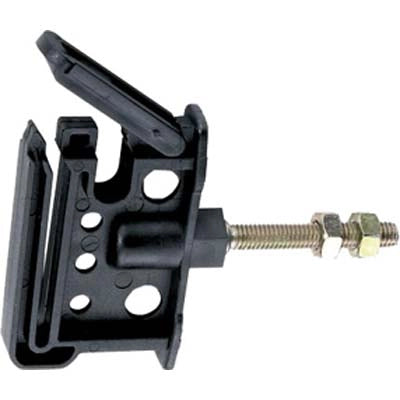 ISOLATORE ELETTRORECINZIONE PIATTO VITE FERRO - X FILO + CORDA + FETTUCCIA MAX MM 40- 25 pezzi