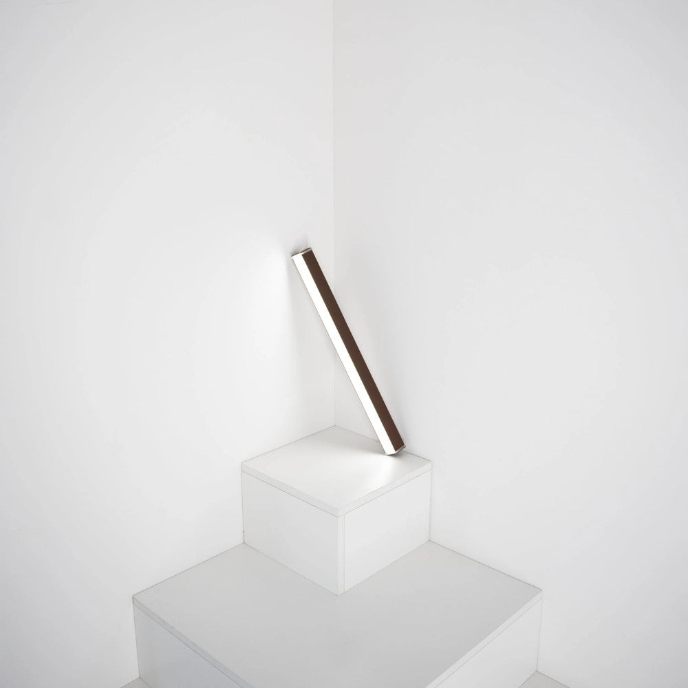 Pencil - Modulo luminoso a batteria Zafferano piccolo portatile e ricaricabile IP65 dimmer touch - Altezza 50cm Grigio Scuro