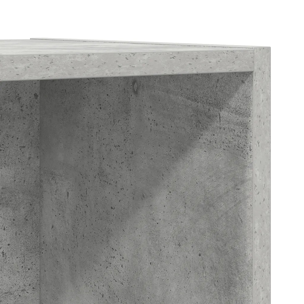 Mobile TV Parete Grigio Cemento 37x37x142,5cm Legno Multistrato 805493