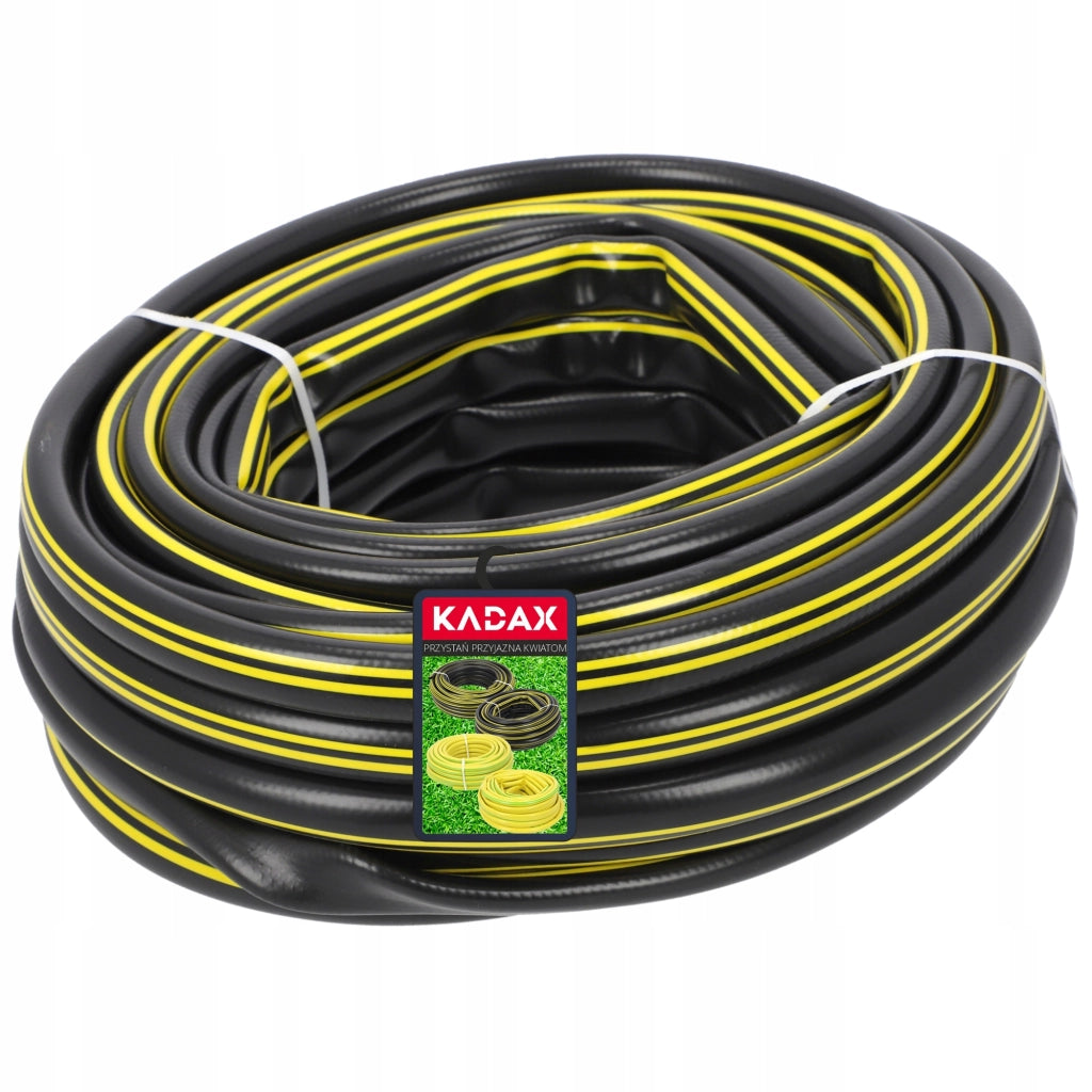 Tubo da giardino KADAX da 20 m, diametro 3/4 di pollice, per acqua, 3 strati di gomma resistente, PVC flessibile