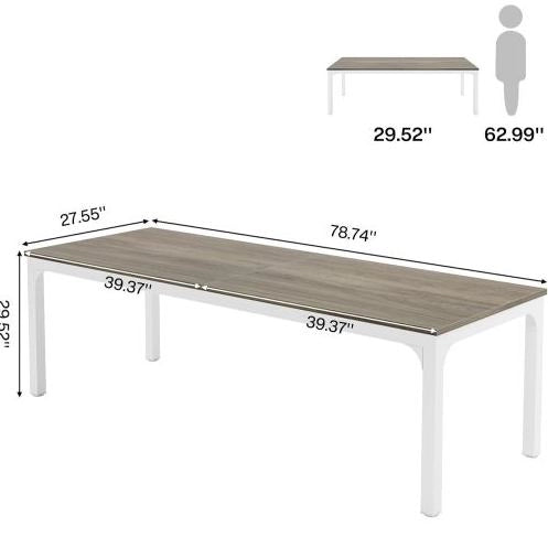 Scrivania per computer 200 x 70 x 75 cm per due persone