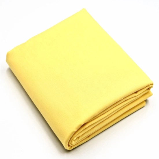Tessuto di cotone 100%, venduto per metro, larghezza 240 cm, tessuto di cotone 100% Oeko-Tex Standard 100, colori uniformi per cucire (giallo, 200 cm)