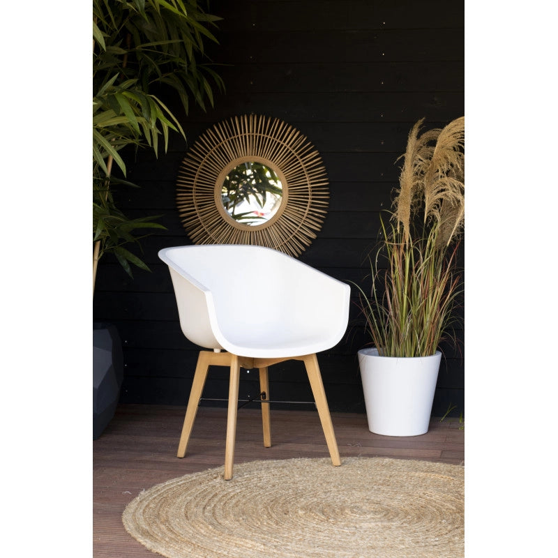 Set di 2 sedie AMALIA Eucalyptus HARTMAN â€“ Bianco