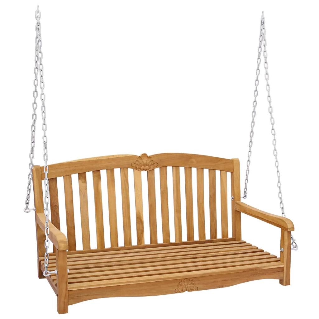 Panchina a Dondolo Naturale 114 x 60 x 60,5 cm