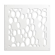 ALVEARE - Pannello in PVC traforato - Parasole Misura: 73x73 cm, Colore: bianco