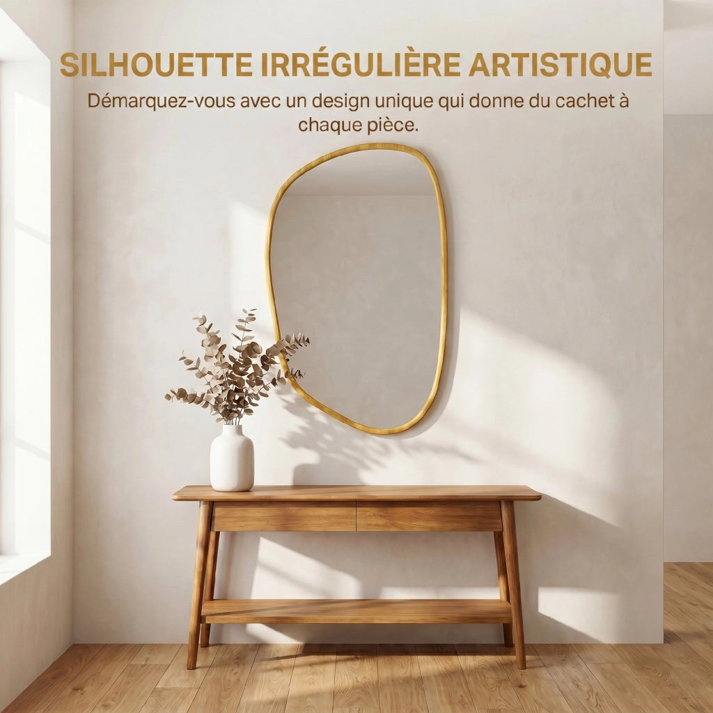 Specchio da parete asimmetrico decorativo ¨C Minimal ¨C 90x60 cm