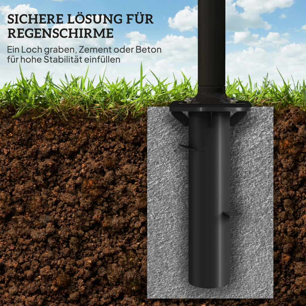 Base per ombrellone da giardino ¨C zephmum ¨C metallo antracite