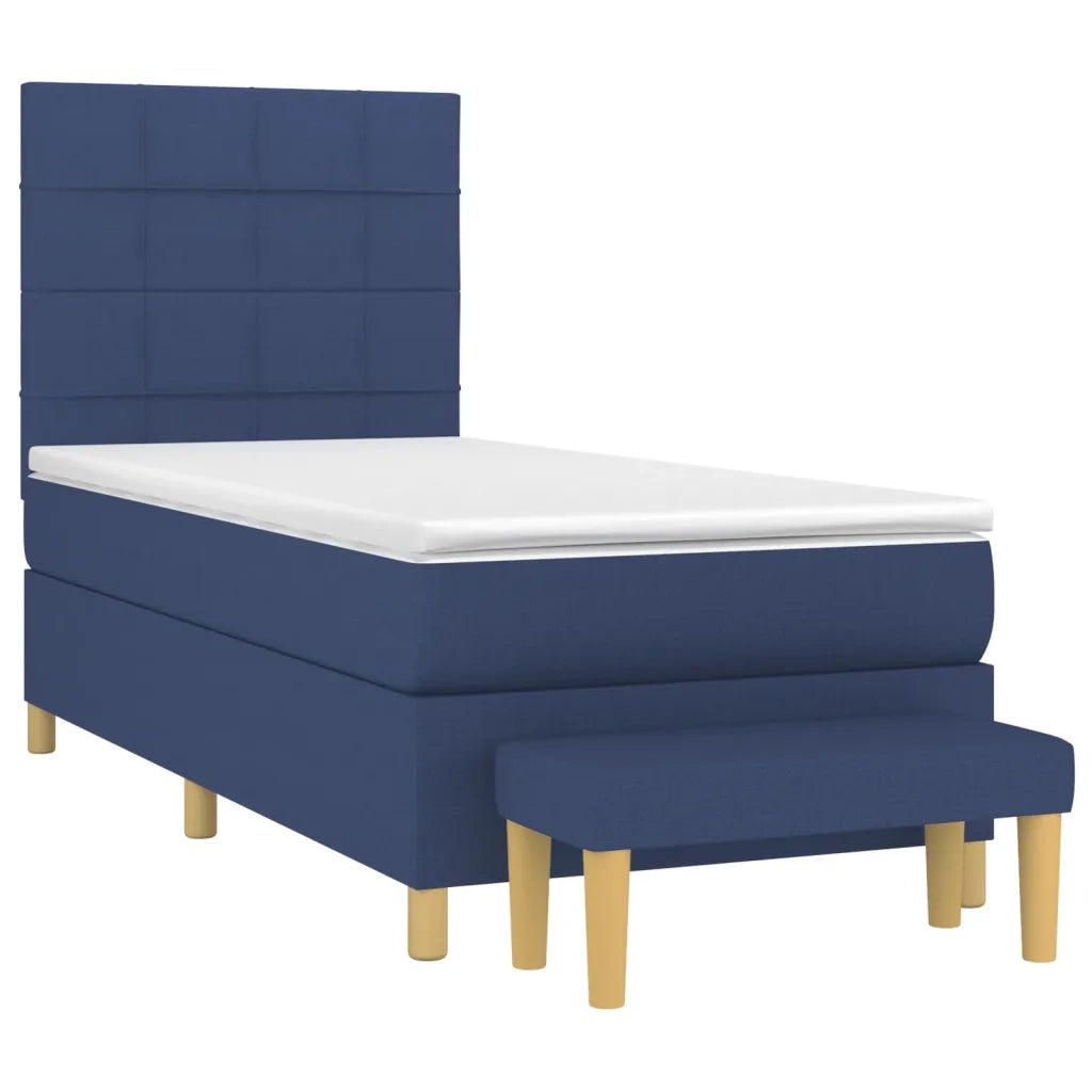 Giroletto a Molle con Materasso Blu 90x190 cm in Tessuto 3137123