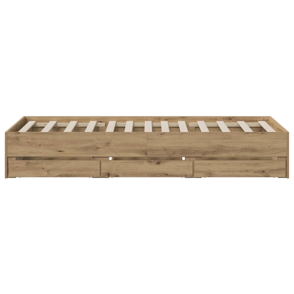 Telaio del letto con storage Rovere Artigianale 90 x 200 cm 3445765