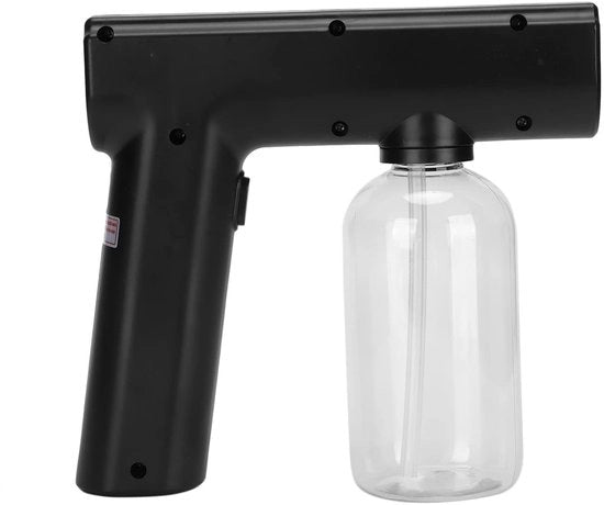 Atomizzatore elettrico a nebbia - Spray a nebbia senza fili - Leggero e portatile - Nero - Spray a nanometri - Ideale per pulire - Multifunzionale