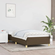 Giroletto senza Materasso-Struttura Letto Marrone Scuro 100x200 cm Tessuto 249532