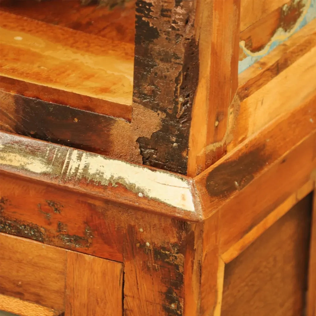 Libreria in Legno Massello di Recupero Vintage 241433