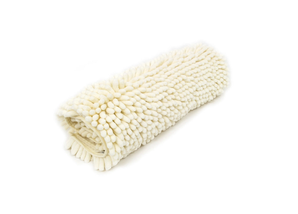 Tappeto Bagno Retro Gommato Antiscivolo Lavorazione Shaggy Modello Passatello - 60x120 - Cream